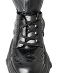 Dolce & Gabbana Elegant Black Leather Ankle Boots