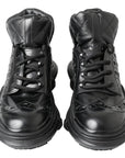 Dolce & Gabbana Elegant Black Leather Ankle Boots