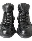 Dolce & Gabbana Elegant Black Leather Ankle Boots