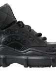Dolce & Gabbana Elegant Black Leather Ankle Boots