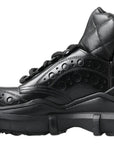 Dolce & Gabbana Elegant Black Leather Ankle Boots