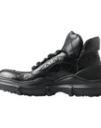 Dolce & Gabbana Elegant Black Leather Ankle Boots