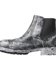 Dolce & Gabbana Elegant Black Faded Chelsea Ankle Boots