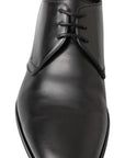 Dolce & Gabbana Classic Black Leather Derby Shoes