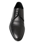 Dolce & Gabbana Classic Black Leather Derby Shoes
