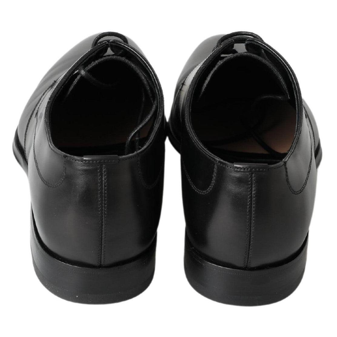 Dolce & Gabbana Classic Black Leather Derby Shoes