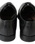Dolce & Gabbana Classic Black Leather Derby Shoes