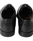 Dolce & Gabbana Classic Black Leather Derby Shoes