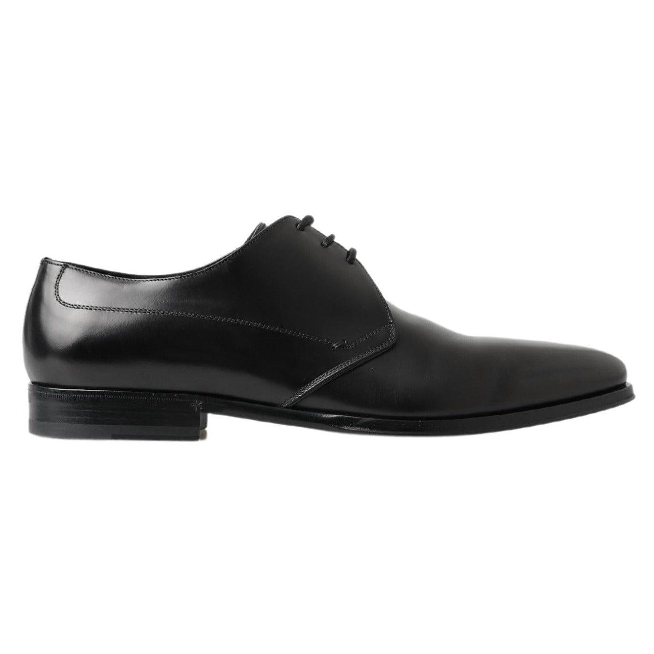 Dolce & Gabbana Classic Black Leather Derby Shoes