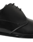Dolce & Gabbana Classic Black Leather Derby Shoes
