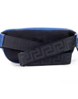 Versace Small Navy Calf Leather Medusa Pendant Fanny Waist Pack Belt Bag