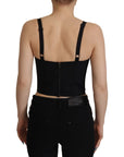 Dolce & Gabbana Elegant Floral Corset Top Blouse