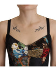 Dolce & Gabbana Elegant Floral Corset Top Blouse