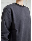 Dolce & Gabbana Elegant Dark Gray Crew Neck Sweater