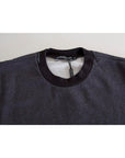 Dolce & Gabbana Elegant Dark Gray Crew Neck Sweater