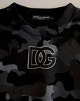 Dolce & Gabbana Elegant Black Camouflage Pullover Sweater