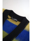 Dolce & Gabbana Multicolor V-Neck Luxury Pullover Sweater