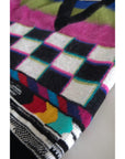 Dolce & Gabbana Multicolor V-Neck Luxury Pullover Sweater