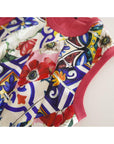Dolce & Gabbana Elegant Cashmere-Silk Blend Crew Neck Top