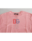 Dolce & Gabbana Elegant Pink Cotton Crew Neck Tank Top