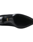 Dolce & Gabbana Elegant Black Viscose Mid-Calf Boots