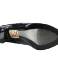 Dolce & Gabbana Elegant Black Crystal Cinderella Pumps