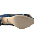 Dolce & Gabbana Elegant Blue Crystal Embellished Pumps