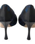Dolce & Gabbana Elegant Blue Crystal Embellished Pumps