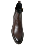Dolce & Gabbana Elegant Leather Chelsea Boots
