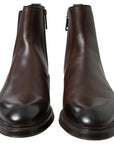 Dolce & Gabbana Elegant Leather Chelsea Boots