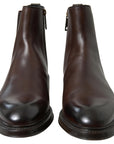 Dolce & Gabbana Elegant Leather Chelsea Boots