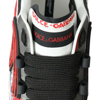 Dolce & Gabbana Multicolor Hand-Painted Leather Sneakers