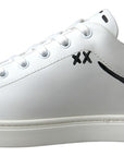 Dolce & Gabbana Sleek White Leather Casual Sneakers