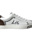 Dolce & Gabbana Sleek White Leather Casual Sneakers