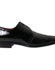 Dolce & Gabbana Elegant Black Patent Leather Formal Men's Shoes