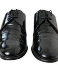 Dolce & Gabbana Elegant Black Patent Leather Formal Men's Shoes