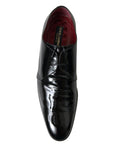 Dolce & Gabbana Elegant Black Patent Leather Formal Men's Shoes