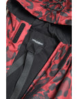 Dolce & Gabbana Radiant Red Leopard Print Hooded Jacket