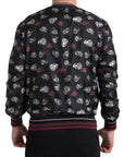 Dolce & Gabbana Elegant Silk Crewneck Pullover - Black Multicolor