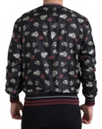 Dolce & Gabbana Elegant Silk Crewneck Pullover - Black Multicolor