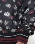 Dolce & Gabbana Elegant Silk Crewneck Pullover - Black Multicolor