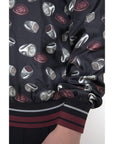 Dolce & Gabbana Elegant Silk Crewneck Pullover - Black Multicolor