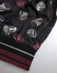 Dolce & Gabbana Elegant Silk Crewneck Pullover - Black Multicolor