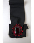 Dolce & Gabbana Exquisite Embellished Black Belt
