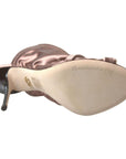 Dolce & Gabbana Elegant Slingback Stiletto Heels in Light Brown