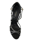 Dolce & Gabbana Elegant Keira Rhinestone Stiletto Sandals