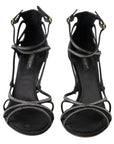 Dolce & Gabbana Elegant Keira Rhinestone Stiletto Sandals