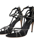 Dolce & Gabbana Elegant Keira Rhinestone Stiletto Sandals