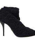 Dolce & Gabbana Elegant Virgin Wool Mid Calf Boots
