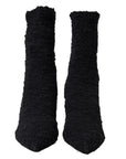 Dolce & Gabbana Elegant Virgin Wool Mid Calf Boots